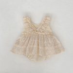 【66-100cm】ドレスロンパース ベビー フリル チュール - 画像 (10)