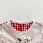 【66-90cm】ロンパース ベビー イチゴ柄 チェック リボン - 画像 (10)