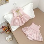 【66-90cm】ロンパース ベビー 女の子 チューリップ 蝶結び - 画像 (7)