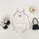 【66-90cm】ロンパース ベビー 蝶結び シンプル - 画像 (4)