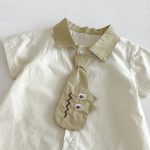 【66-90cm】半袖カバーオール ベビー シンプルコットン - 画像 (5)