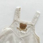 【66-90cm】セットアップ 熊さん 可愛い サロペット＆Ｔシャツ - 画像 (17)