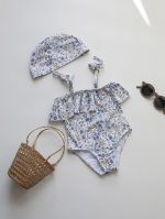 【80-130cm】水着 フリルデザイン UVカット リゾート スイムウェア - 画像 (7)