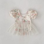 【80-120cm】ワンピース水着 女の子 うさぎ柄 チュール - 画像 (8)