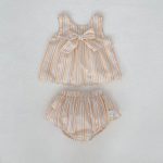 【73-110cm】セットアップ ベビー 女の子 カラフル ストライプ - 画像 (8)