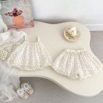 【73-120cm】セットアップ ベビー 女の子 ふわふわ ドット - 画像 (7)