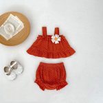 【66-100cm】セットアップ ベビー 女の子 スウィート ドット