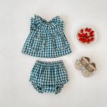 【73-110cm】セットアップ ベビー 女の子 かわいい チェック