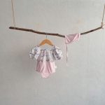 【73-120cm】水着 小花 可愛い スイムウェア＆帽子 - 画像 (10)