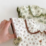 【66-100cm】二点セット シャツ＆サロペット フラワー 可愛い - 画像 (12)