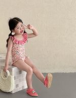 【80-130cm】水着 フリルデザイン リゾート 可愛い 女の子 スイムウェア - 画像 (6)