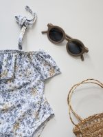 【80-130cm】水着 フリルデザイン UVカット リゾート スイムウェア - 画像 (15)