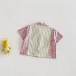 【73-120cm】半袖シャツ or デニムパンツ 韓国風 ストライプ - 画像 (8)
