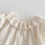 【73-100cm】ブラウス or ドットショートパンツ ベビー 女の子 コットン ジャガード - 画像 (7)