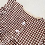【66-100cm】セットアップ ベビー チェック フリル トップス＆パンツ - 画像 (11)