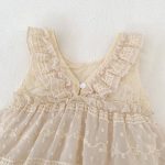 【66-100cm】ドレスロンパース ベビー フリル チュール - 画像 (12)
