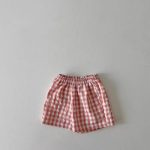 【73-100cm】セットアップ ベビー くまさんベスト＆チェックショートパンツ - 画像 (15)