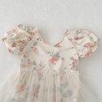 【80-120cm】ワンピース水着 女の子 うさぎ柄 チュール - 画像 (9)