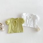 【73-110cm】セットアップ Tシャツ&キャミソール 柔らか 無地 シンプル 女の子 - 画像 (4)