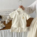 【73-100cm】サロペット or シャツ or ショートパンツ ベビー シンプル カートゥーン - 画像 (11)