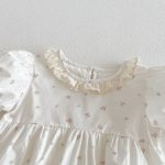 【66-90cm】2点セット ロンパース ベビー 花柄 レース - 画像 (8)