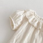 【73-100cm】ブラウス or ドットショートパンツ ベビー 女の子 コットン ジャガード - 画像 (8)