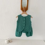 【80-130cm】セットアップ ベビー ノースリーブ ドット柄 - 画像 (23)