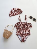 【80-130cm】水着 フリルデザイン UVカット リゾート スイムウェア - 画像 (5)