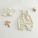 【66-100cm】ロンパース 帽子付き ベビー パンダ or チェリー柄 - 画像 (9)