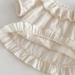 【73-100cm】ブラウス or ドットショートパンツ ベビー 女の子 コットン ジャガード - 画像 (9)