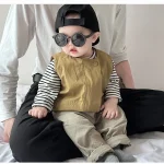 【66-100cm】ベスト or ボーダーシャツ ベビー 男の子 カジュアル - 画像 (13)