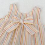 【73-110cm】セットアップ ベビー 女の子 カラフル ストライプ - 画像 (10)