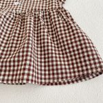 【66-100cm】セットアップ ベビー チェック フリル トップス＆パンツ - 画像 (14)
