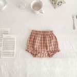 【66-100cm】セットアップ ベビー 女の子 フリル袖 チェック - 画像 (10)