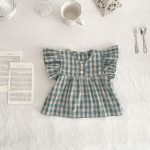 【66-100cm】セットアップ ベビー 女の子 フリル袖 チェック - 画像 (11)