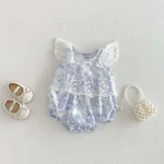 【66-90cm】ロンパース ベビー レース プリンセス風 - 画像 (2)