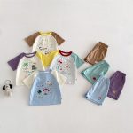 【73-120cm】セットアップ カラーバリ カートゥーン 可愛い ベビー服 - 画像 (14)