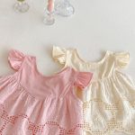【73-100cm】セットアップ ベビー 女の子 刺繍 フリル - 画像 (10)