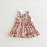 【90-140cm】ワンピース 女の子 おしゃれ 花柄 レトロ - 画像 (3)