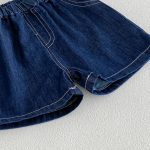 【73-100cm】シャツ or デニムショートパンツ 韓国風 ストライプ - 画像 (12)