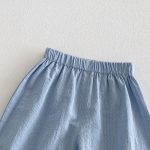 【73-100cm】セットアップ トップス＆パンツ ベビー 女の子 小花柄 ノースリーブ レース裾 - 画像 (12)