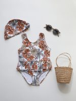 【80-130cm】水着 フリルデザイン UVカット リゾート スイムウェア - 画像 (8)