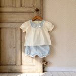 【73-110cm】ブラウス＆パンツ パフスリーブ 女の子 - 画像 (7)