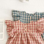 【66-100cm】セットアップ ベビー 女の子 フリル袖 チェック - 画像 (13)