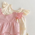【73-100cm】セットアップ ベビー 女の子 刺繍 フリル - 画像 (11)