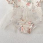 【80-120cm】ワンピース水着 女の子 うさぎ柄 チュール - 画像 (12)