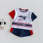 【73-120cm】セットアップ サッカーロゴ カジュアル 子供服 - 画像 (4)