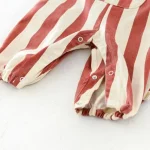 【66-90cm】サロペット ベビー 英字orストライプ - 画像 (8)
