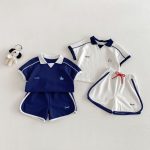 【73-120cm】POLOＴシャツorパンツ カジュアル シンプル