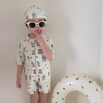 【80-130cm】水着 帽子付き 男の子 スイムウェア - 画像 (9)